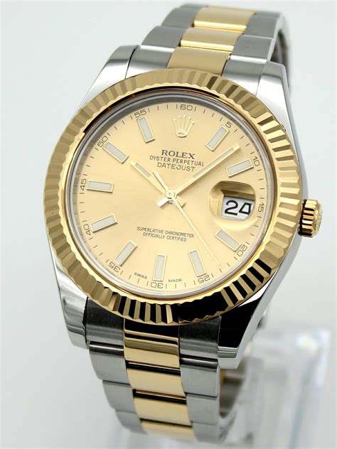 gold dial rolex datejust